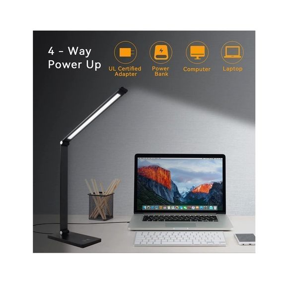 LED Desk Lamp, Touch Control Desk Lamp with 3 Levels Brightness, Dimmabl… - Picture 7 of 9